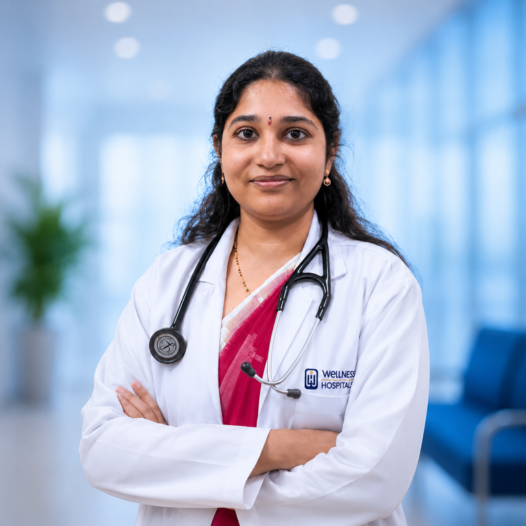 Portrait of Dr Maddipatla Sushma, General Medicine specialist at Wellness Hospitals
